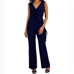 Connected Apparel Royal Blue Jumpsuit Size 6